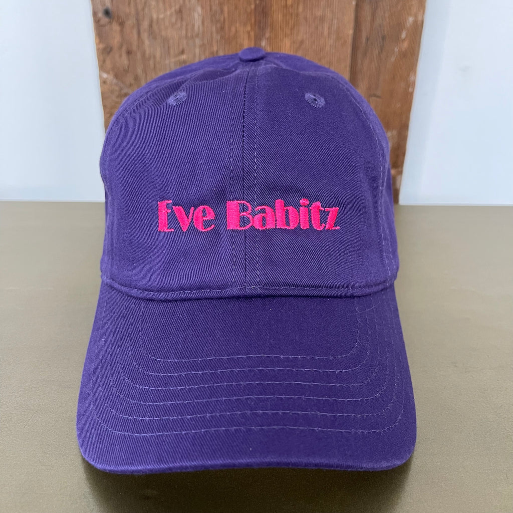 EVE BABITZ - purple hat